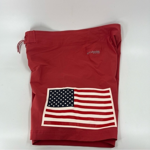 Columbia PFG American Flag Swim Suit ( board shorts) - Picture 2 of 8